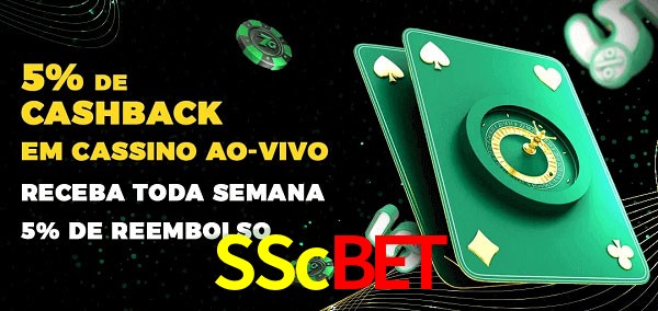 Promoções do cassino ao Vivo SScbet